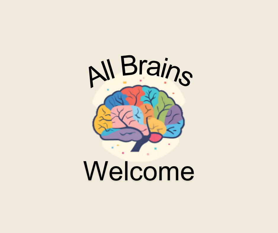 A multicoloured brain